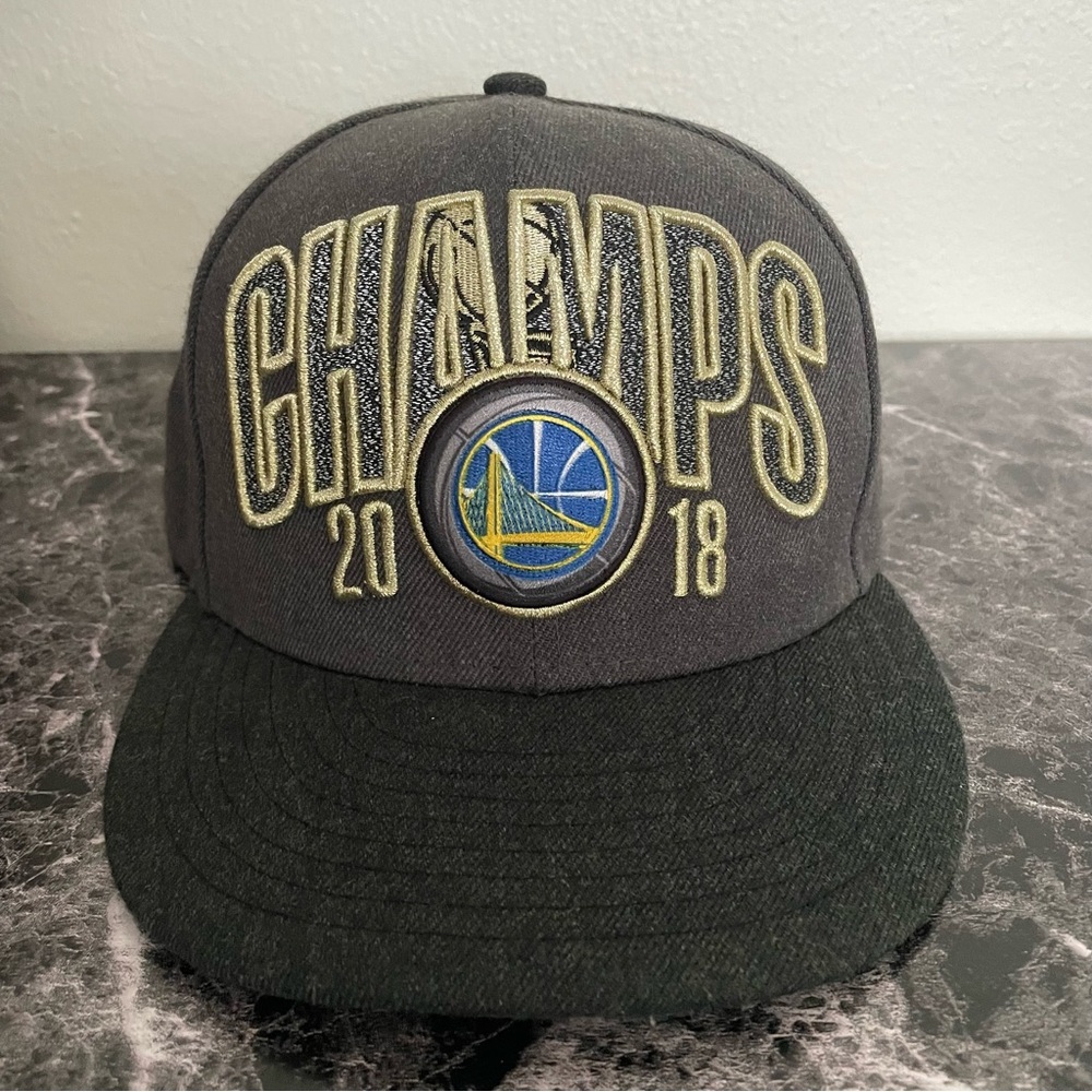 Golden State Warriors 2018 NBA Finals Champs Snapback Hat Cap New Era 9FIFTY
